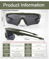 Lunettes tactiques à marque privée, résistantes au vent et au sable, avec sangle réglable, monture TR90 pour la conduite et le tir