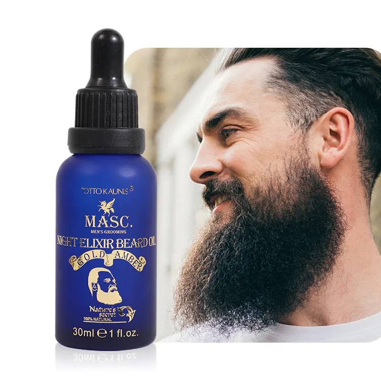 Private Label Beard Enhancer Growth Oil Men Thikcer Beard Regrowth Oil For Men