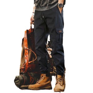 Vêtements <span class=keywords><strong>de</strong></span> travail <span class=keywords><strong>de</strong></span> marque pour hommes, printemps-automne, pantalons <span class=keywords><strong>de</strong></span> survêtement amples à la cheville, pantalons noués, décoration <span class=keywords><strong>de</strong></span> poche, fourniture en gros - Product Image 5