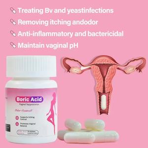 Cápsulas de Ácido Bórico con Probióticos y Hierbas Naturales Orgánicas al por Mayor, 30 Unidades, Higiene Íntima Femenina - Product Image 6