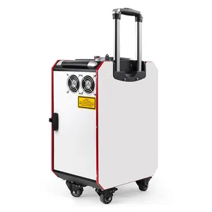 Suitcase Laser Cleaning Machine Trolley Type Movable 50W 100W Pulse Laser Rust Remover