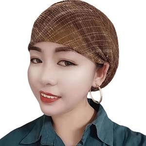 Chapeau africain en maille pour femmes musulmanes, foulard, couvre-chef avec décoration de bijoux, respirant et écologique, adapté pour la vente en gros - Product Image 2
