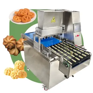 Center Fill Automatic Biscuit Cut Drop Small Cookie Decorate Cutter Make Maker Depositor Machine for Home