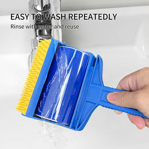 Riutilizzabile lavabile rullo per la polvere spazzola per la pulizia di rimozione del rullo appiccicoso riutilizzabile lavabile rullo di lanugine con copertura per i vestiti
