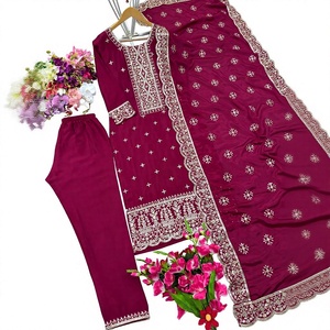 Beautiful Party Wear <b>Prom</b> Dresses Top and Dupatta Set - Product Image 1