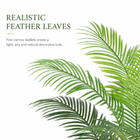 Palmier Areca Artificiel Effet Naturel 160cm, Emballage KD, Anti-UV, pour Décoration Maison et Bureau, Vente en Gros, Aménagement Paysager