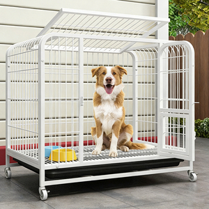 <span class=keywords><strong>Cage</strong></span> pour animaux de compagnie robuste, durable et sûre, en fer, petite, moyenne, grande, avec plateau - Product Image 6