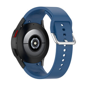Bracelet en Silicone Tschick 20mm pour Samsung <span class=keywords><strong>Watch4</strong></span> <span class=keywords><strong>Classic</strong></span> 46 <span class=keywords><strong>42mm</strong></span> <span class=keywords><strong>Galaxy</strong></span> <span class=keywords><strong>Watch4</strong></span> 40 44mm Bracelet intelligent avec boucle en argent - Product Image 5