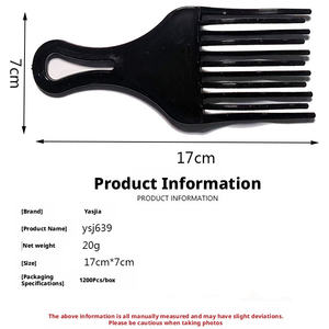 Espejo plegable portátil de paja de trigo con diseño de dibujos animados para estudiantes, peine decorativo de dientes anchos para barbería - Product Image 3