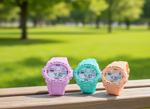 Orologio digitale sportivo S, cassa in plastica da 38 mm, stile sportivo da donna, resistente all'acqua fino a 50 bar - Product Image 2