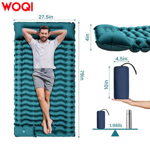 Colchón Inflable WOQI Rectangular de Nailon 40D y TPU, Ligero, para Camping, con Almohada Integrada, para Viajes al Aire Libre - Product Image 2