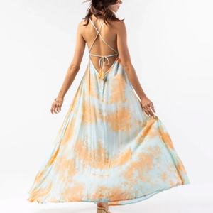 Robe d'été polynésienne à bretelles, robe décontractée, sur mesure, 100% voile de rayonne, robe hawaïenne, vente chaude - Product Image 4