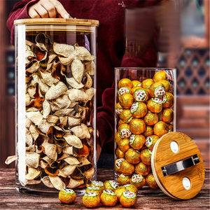 Thủy tinh lớn niêm phong Jar hạt dễ dàng kéo cấp thực phẩm lưu trữ Jar với nắp 186oz 254oz 372oz - Product Image 3