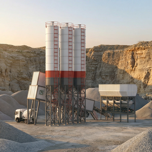 Pacific Voll automatische China Günstige 150 m3/<span class=keywords><strong>h</strong></span> Kleine tragbare Beton mischa nlage Ready Mix Mobile Beton mischa nlage - Product Image 2