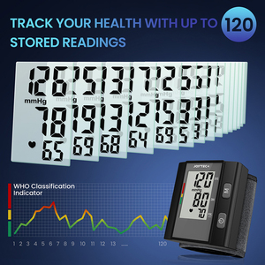 Xách tay mini ISO CE được phê duyệt Điện Cổ Tay Huyết Áp Màn hình hộ gia đình máy kỹ thuật số <span class=keywords><strong>tensiometer</strong></span> - Product Image 4