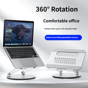 Stock Aluminium Heat Dissipation 360 Rotation <b>Foldable</b> Portable Desktop Laptop Holder for <b>Office</b> and Room - Product Image 6