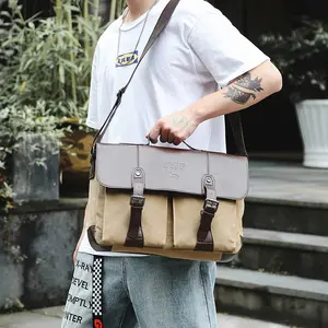 Nieuwe Heren Schoudertas Tote Laptop Tas Elegante Zaken Schouder Messenger Bags Voor Mannen