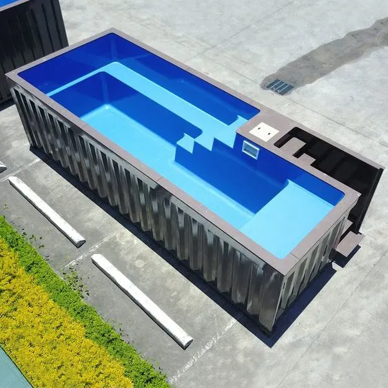 حجم حسب الطلب حوض سباحة في حاوية كبيرة فاخرة للاستخدام الخارجي