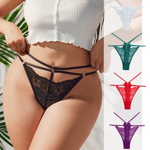 ZhenShangMei pizzo perizoma <span class=keywords><strong>per</strong></span> le <span class=keywords><strong>donne</strong></span> con cinturino sfacciato biancheria intima mutandine Sexy OED ODM accetta su misura - Product Image 1