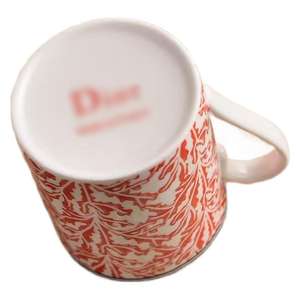 D Home Red Coral Series Bone China Glaze Color Dinner Plate Simple Steak Plate Coffee Cup and Saucer Combination suit Gift <b>Box</b> - Product Image 5