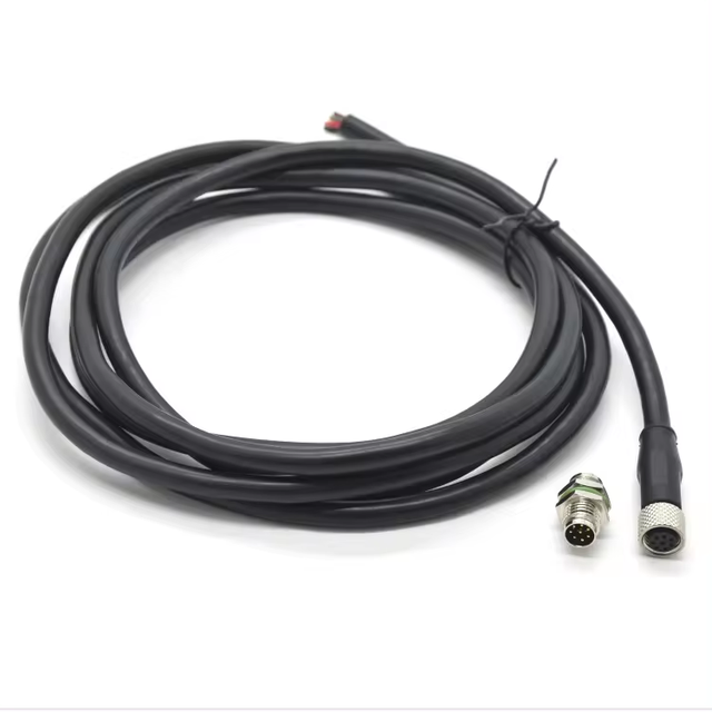 M8 Connector Cable 8 Pin Industrial Ip67 Waterproof Shielded Circular Panel Mount Plugs Andsockets M8 Sensor Connector