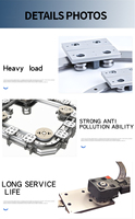 Nouveaux guides d'arc YIDI HCP-ES-25/35 HCP-RS-25/35, bloc coulissant pour rail courbé, mouvement linéaire CNC, roulement en acier chromé de haute qualité