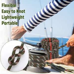 Corde de sécurité haute résistance pour l'escalade, la descente en rappel, la randonnée, la formation physique et la musculation, avec logo personnalisé - Product Image 3