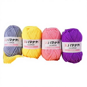 ไหมพรมถักโครเชต์และถักมือหลากสี ผลิตจากฝ้าย เป็นมิตรกับสิ่งแวดล้อม ทนทาน พกพาสะดวก สำหรับงานเย็บปักถักร้อย DIY - Product Image 4