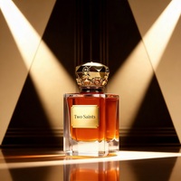 Flacon de parfum en verre vide avec bouchon couronne, base épaisse, rechargeable, emballage de parfum personnalisé avec logo pour marque OEM
