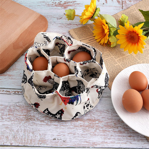 Canvas Farmhouse Chicken Holder with 7 Bags Housewife Garden Transport <b>Storage</b> Handheld Purse <b>Basket</b> <b>for</b> Collecting - Product Image 4