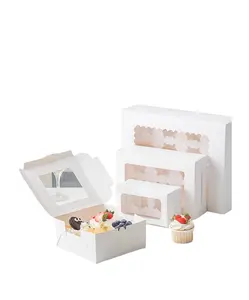 hold cakes, pastries and other fine food box packaging cake cake box with window