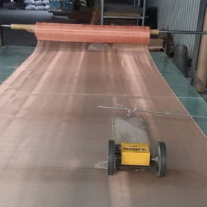 <span class=keywords><strong>Cage</strong></span> de <span class=keywords><strong>Faraday</strong></span> de blindage en fil de cuivre pur et en laiton, certifiée RoHS, maille de soudure, ouverture de 80 à 300 µm, longueur de 30 m, personnalisable, fabrication chinoise - Product Image 4