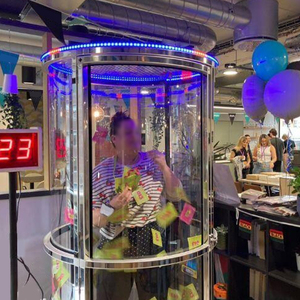 Máquina de Premios, Cubo de Dinero |   Alquiler de Máquina de Atrapar Dinero Interactiva para Interiores/Exteriores para Eventos y Parques de Atracciones - Product Image 3