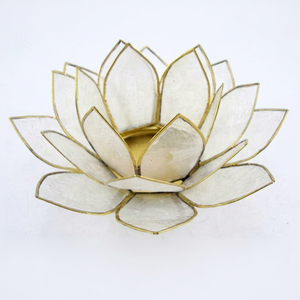 Vase en résine peint à la main, lotus chakra, ensemble cadeau de méditation |   Porte-bougies spirituels Feng Shui, cadeaux religieux pour le bien-être - Product Image 1