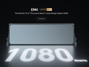 RoboSense EM4 1080-Beam <span class=keywords><strong>LiDAR</strong></span>, portée de 600 m, 25,92 M points/s, <span class=keywords><strong>LiDAR</strong></span> numérique pour la conduite <span class=keywords><strong>autonome</strong></span> - Product Image 1