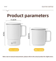 Bouilloire Électrique Portable Multifonctionnelle Sans Fil en Acier Inoxydable 316, Tasse de Voyage à Chauffage Rapide, Utilisation Domestique