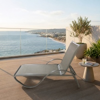 Chaise longue à cadre en aluminium de haute qualité pour piscine extérieure, jardin ou hôtel, chaise de concubine impériale pour bronzer