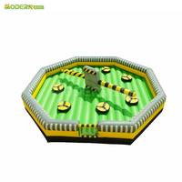 Machine à sauter interactive multi-joueurs avec obstacles, château gonflable pour parc gonflable