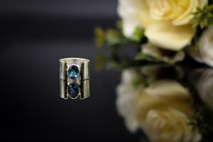 Premium Quality London Blue Topaz Gemstone Ring Handmade Designer Jewelry Ring for Men Women <b>Wedding</b> <b>Gift</b> and Special Occasions - Product Image 3