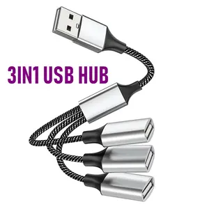 USB Type C Hub Extensions 4 Port USB Câble Splitter OTG Haute Vitesse De Transfert Adaptateur Portable Convertisseur Pour PC Portable Macbook Pro