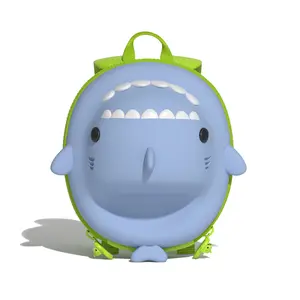 YIZHI New Fashion 3D Children's Backpack Waterproof EVA Shark Cartoon Toddler Kids School Bag for Boys Girls Travel Outdoor Bags