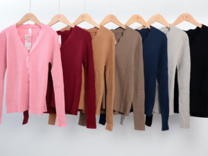 Maglione Personalizzato OEM per Donna, Serie Twist, Tinta Unita, Casual, Maniche Lunghe, <span class=keywords><strong>Su</strong></span>éter Para Mujer Tejido - Product Image 3