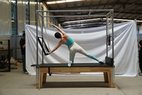 Lit de Pilates Cadillac MJD M201A en bois de chêne durable, pour usage domestique et commercial, yoga, fitness, musculation, santé