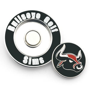 Marqueur de balle magnétique avec logo en émail dur personnalisé en gros Marqueur de balle de golf magnétique personnalisé - Product Image 3