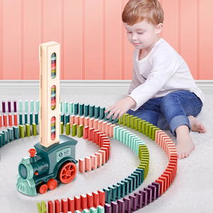 Beach Toys, Automatic Cars, Dominoes, <b>Train</b> Sets, Colorful Educational Building Block Sets, Gifts for Children, Boys and Girls - Product Image 2