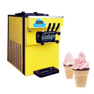 Summer hot selling stainless steel portable new production machine to make glace soft ice cream for snack shop