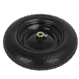 Roue de brouette en mousse PU de 14 pouces 3.50-8 roue libre plate pour chariot de palette - Product Image 5