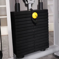 Équipement de musculation multifonctionnel en acier robuste pour usage commercial, avec poulie réglable