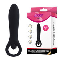 Back Court Rocket Masseur de prostate, Plug anal, Masturbateur, Vibrateur sexuel en silicone écologique, 1 section, 7 vitesses, à alimentation par batterie