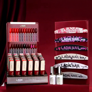 Ladai Luxury Red 24 Color Set Gel <strong>Polish</strong> Set Holographic Soak Off Pour Color Gel <strong>Polish</strong> <strong>Kit</strong> With Free Nail File Display Card - Product Image 1